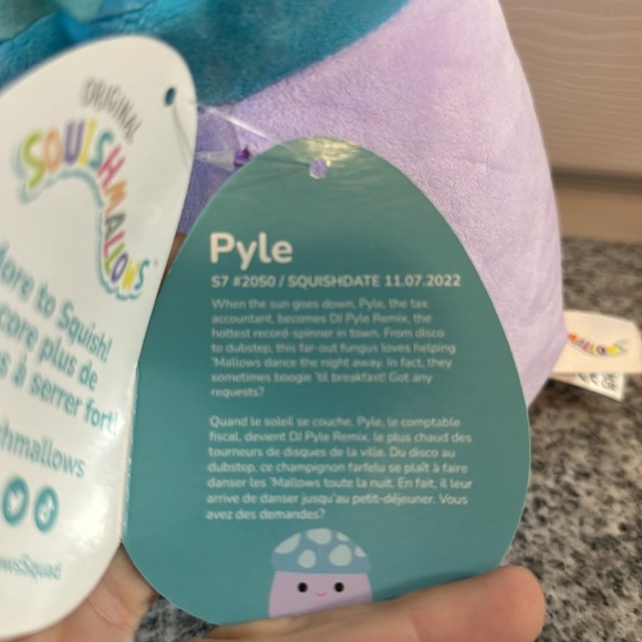 NWT 7” Pyle mushroom Squishmallow - Picture 3 of 3